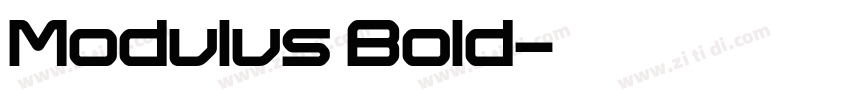Modulus Bold字体转换
